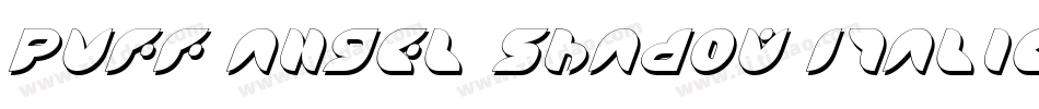 Puff Angel Shadow Italic字体转换